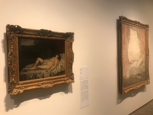 すやすやと眠る2人、官能的に眠る裸婦を描いた作品