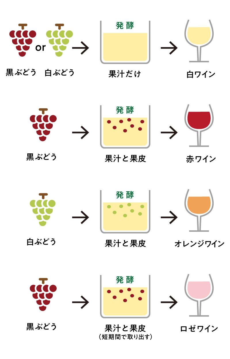 赤、白、ロゼ、泡…オレンジも？ ワインを知って楽しむ （2ページ目
