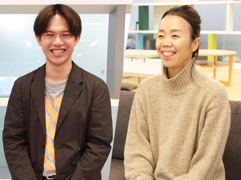メンバーズ採用マネジャー 内橋さん（右）と採用担当 菅沼さん（左）。2人は、エシカル就活を志す学生が増えることに期待を寄せる（写真／メンバーズ提供）