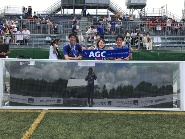 日本ブラインドサッカー協会とともに開発したフェンスが公式試合に導入された（写真／AGseed提供）