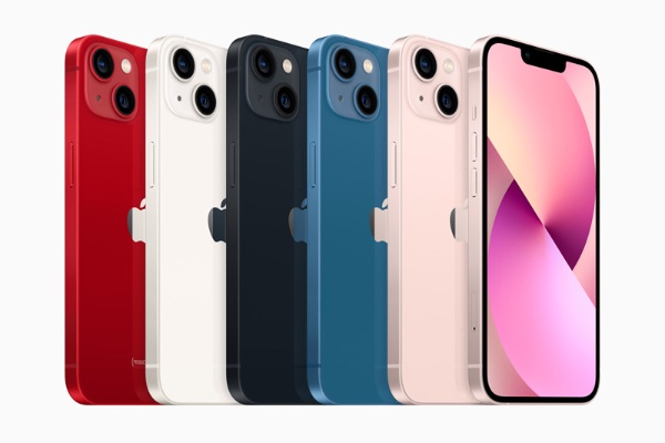 iPhone13とminiのカラーバリエーションは5色。新色の「ピンク」に注目
