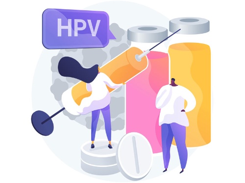 HPVワクチンは、若い女性の子宮頸がん予防につながる（イラスト／PIXTA）