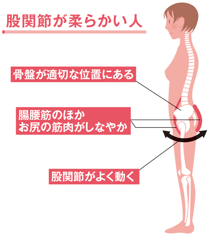 股関節が硬いと 老け見え猫背に 骨盤ヨガ で改善 2ページ目 日経xwoman