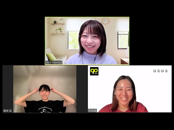 上：映像ディレクターの岡村未来さん（24歳）、右下：90執行役員の本庄遥さん（26歳）、左下：起業家の難波遥さん（23歳）