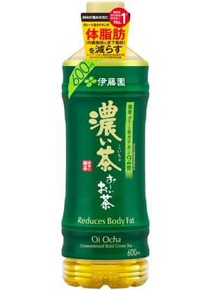 いつでも、どこでも!<br> お~いお茶 濃い茶 PET 600ml<br> ■一日摂取目安量:一日1200mlを目安に食事と共にお飲みください。■届出番号:H30