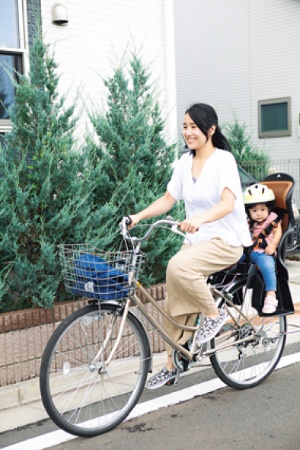 娘を保育園へ送る3kmは自転車を使って運動タイムに