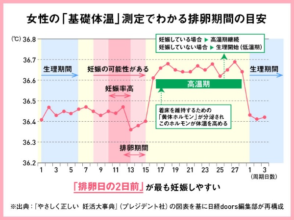 最も妊娠しやすい排卵日2日前 妊活制する基礎体温習慣 日経xwoman 最も妊娠しやすい排卵日2日前 妊活制する基礎体温習慣 日経xwoman