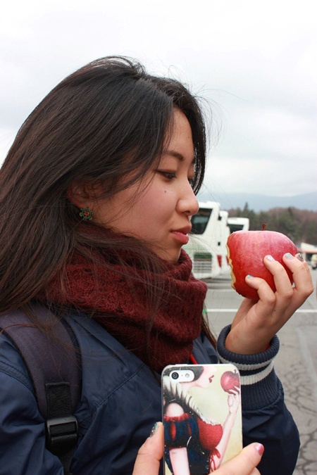 高校生の時に友人も「リンゴしか食べないダイエット」などをしていた。そのときもらったリンゴの写真