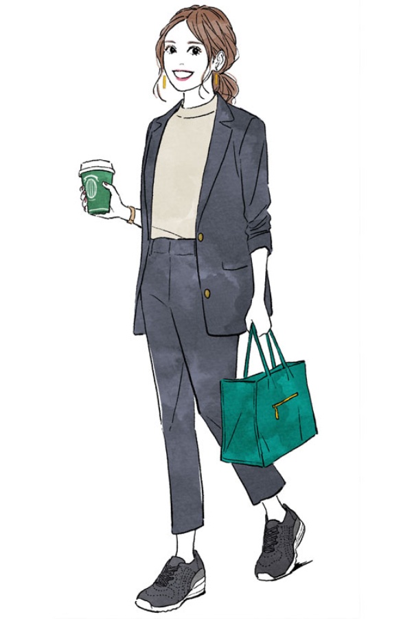 通勤okなスニーカーコーデ ボトムやタイツの正解は 日経xwoman 通勤okなスニーカーコーデ ボトムやタイツの正解は 日経xwoman