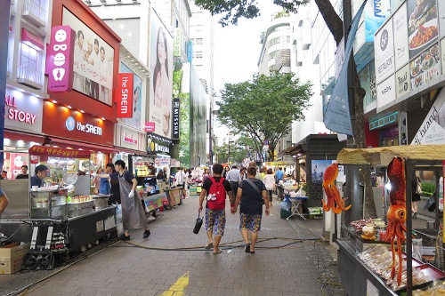 日曜日はショッピングなどソウルの街を堪能