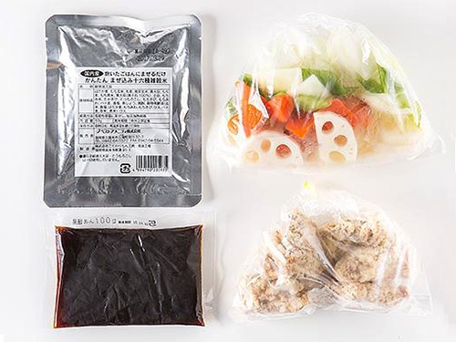 人気の「NL鶏竜田と野菜の雑穀入り黒酢あんかけキット」は2～3人前で840円。