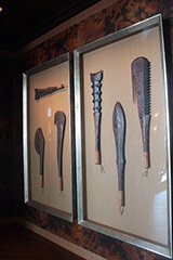 サメの歯で作られた刀。19世紀、ミクロネシアのギルバート諸島で使われていたものだそう