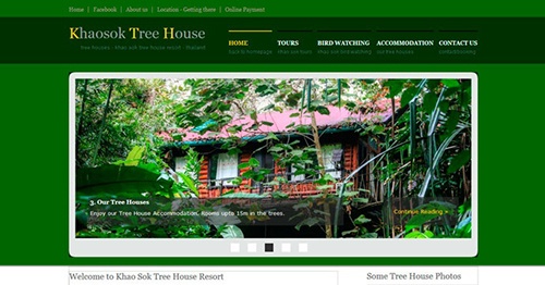 タイの「カオソックツリーハウスリゾート」（出典：<a href="http://www.khaosok-treehouse.com/" target="_blank">カオソックのWebサイト</a>）