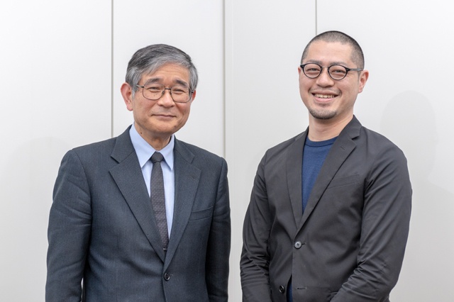 樋野興夫先生（左）と西口洋平さん