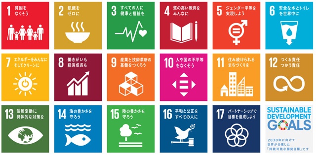 世界が取り組むSDGs　17の目標