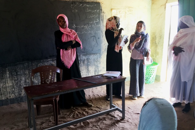 スーダン南コルドファン州の小学校視察（2018年2月）
