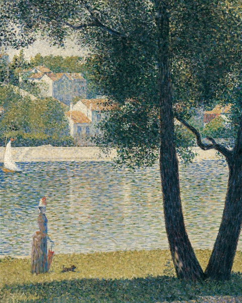 ジョルジュ・スーラ《セーヌ川、クールブヴォワにて》

1885年　油彩、カンヴァス　81×65.2cm　個人蔵　(C) Droit Réservé