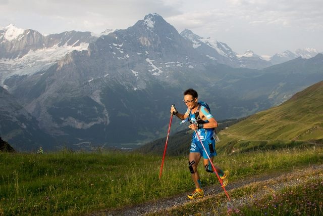 2015年7月にスイスで開催された「Eiger Ultra Trail 2015」に出場した奥宮さん